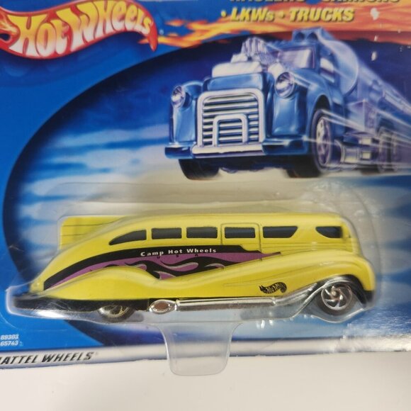 Hot Wheels Haulers Yellow Bus Vintage 2000 Camp Hot Wheels 89303 Mattel - Picture 3 of 5